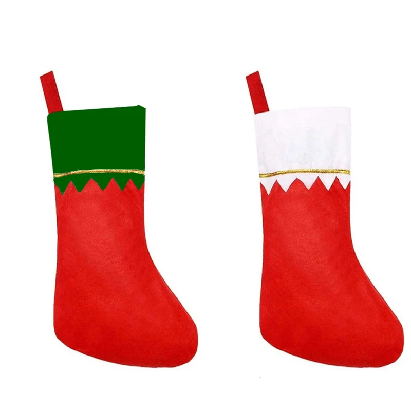 Festlicher Weihnachtsstrumpf mit eleganter Umrandung