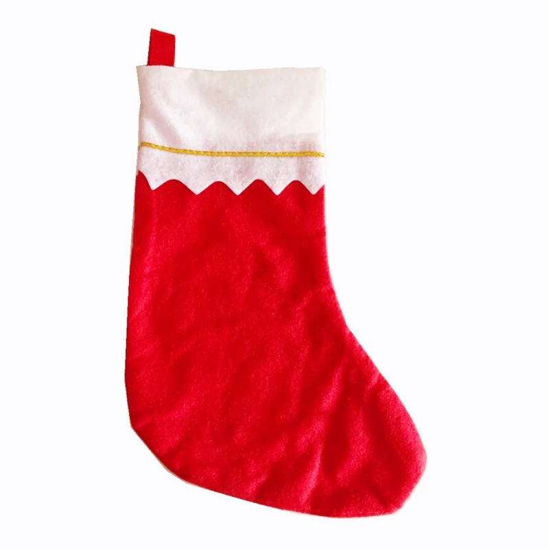 Festlicher Weihnachtsstrumpf mit eleganter Umrandung
