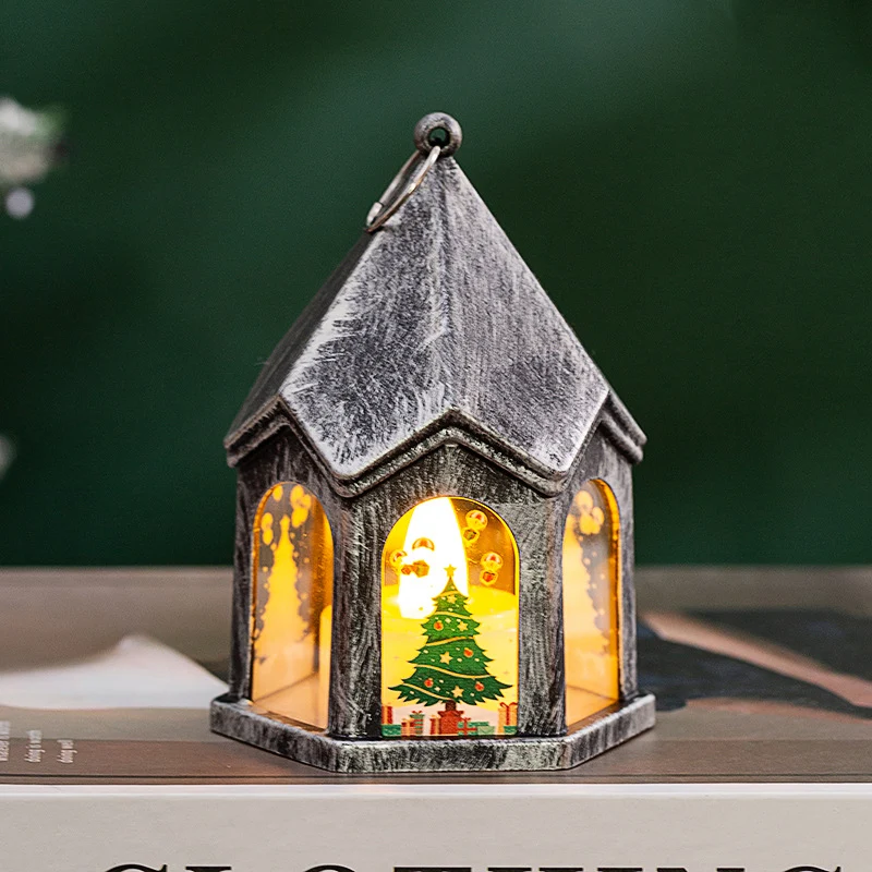 LED Weihnachtslaterne mit nostalgischem Design