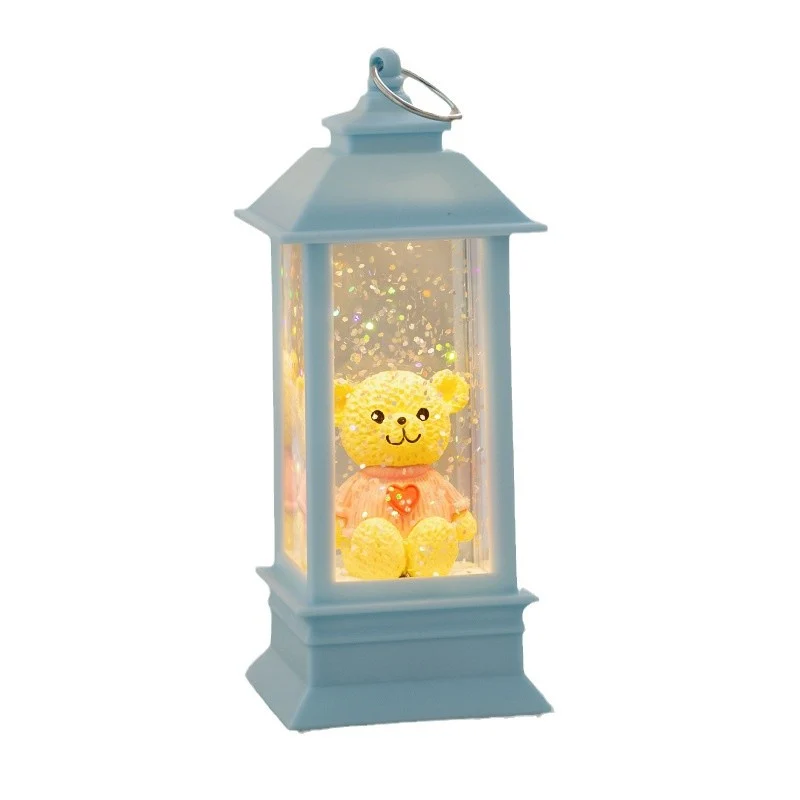 LED Dekorationslaterne mit Bärchen-Motiv