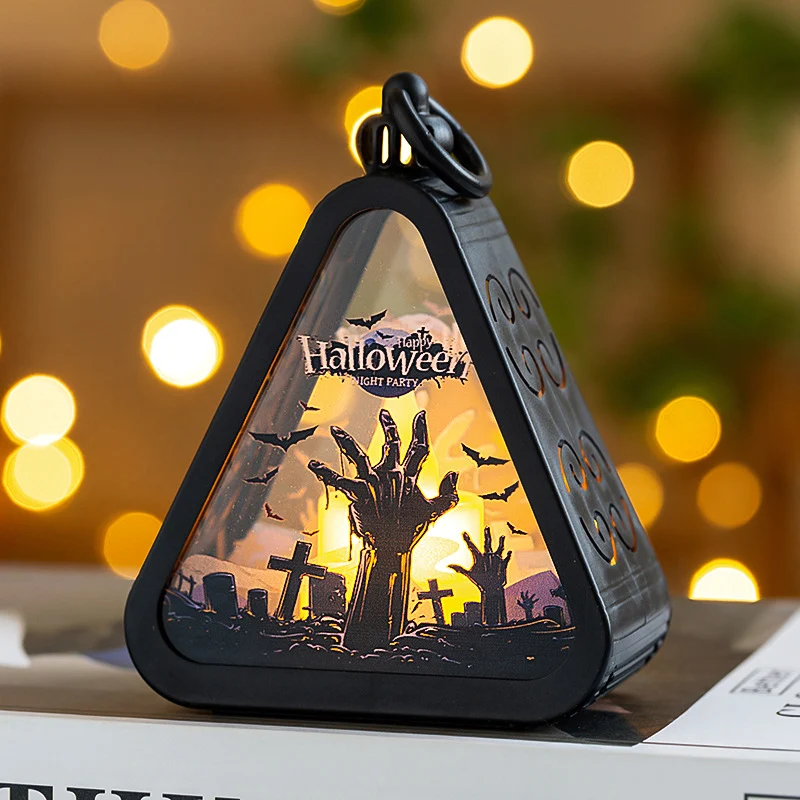 Halloween Laterne mit Lichteffekt