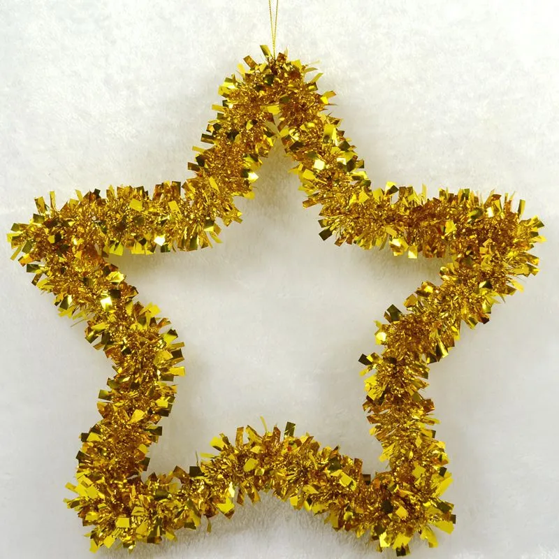 Dekorative Weihnachtsstern Girlande