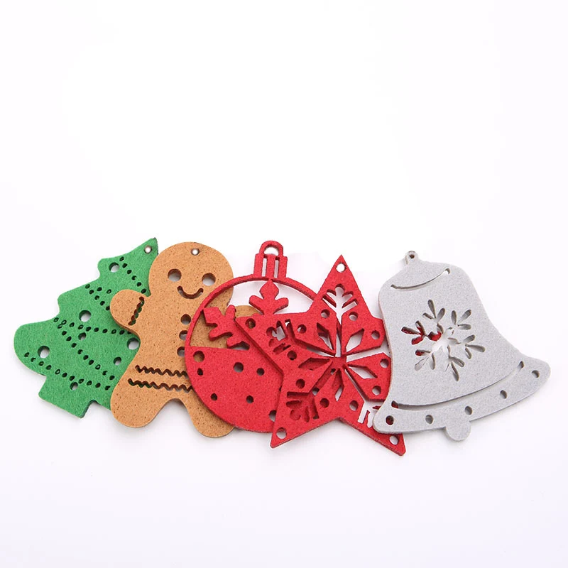 Dekorative Weihnachtsstern Anhänger aus Filz