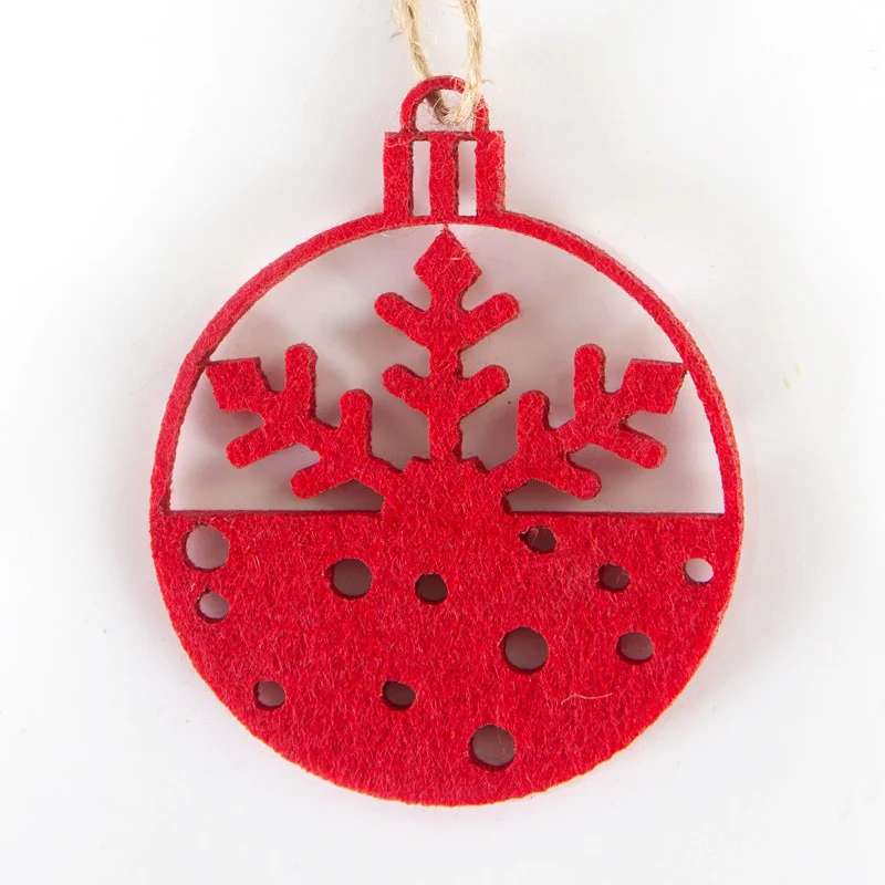 Dekorative Weihnachtsstern Anhänger aus Filz