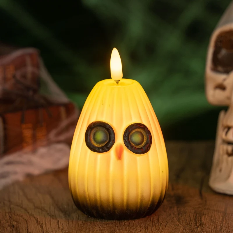 Gruselige LED Kürbislaterne