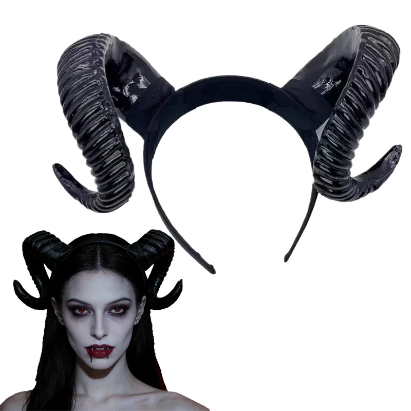 Elegantes Teufels-Haarband und Choker-Set