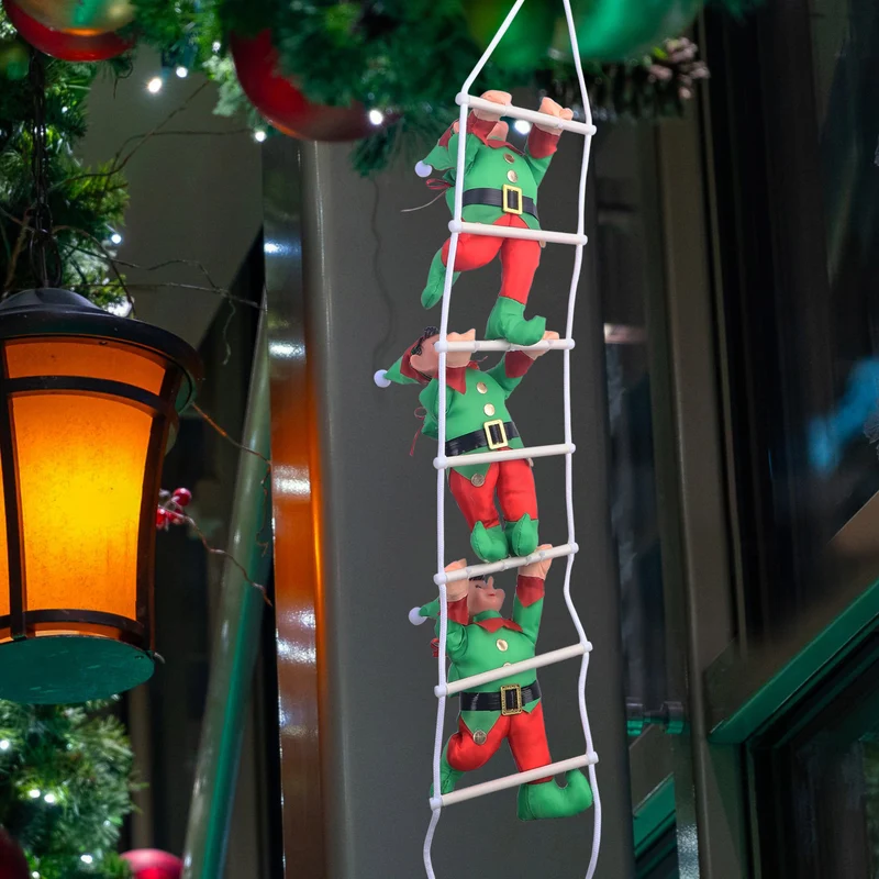 Aufblasbare Weihnachtsmannfiguren Kletterleiter