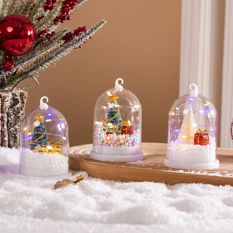 Deko-Laterne mit Weihnachtsmotiv