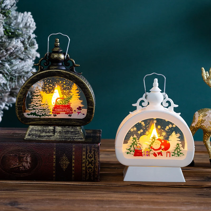 Dekorative Weihnachtslaterne mit LED-Beleuchtung