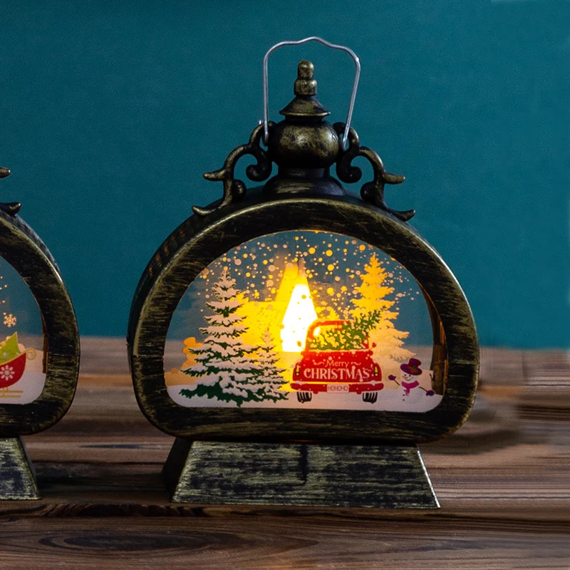 Dekorative Weihnachtslaterne mit LED-Beleuchtung