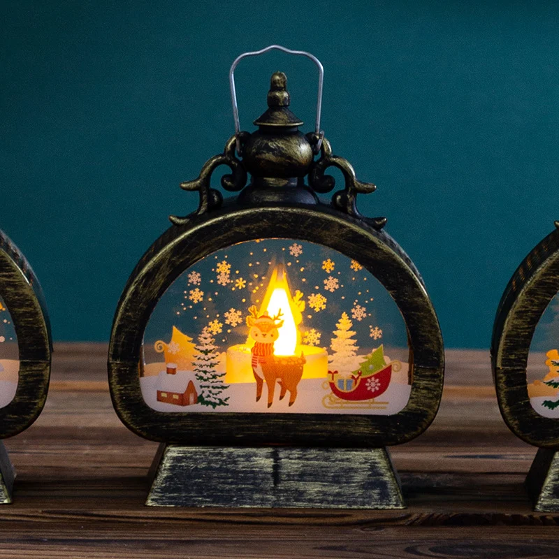 Dekorative Weihnachtslaterne mit LED-Beleuchtung