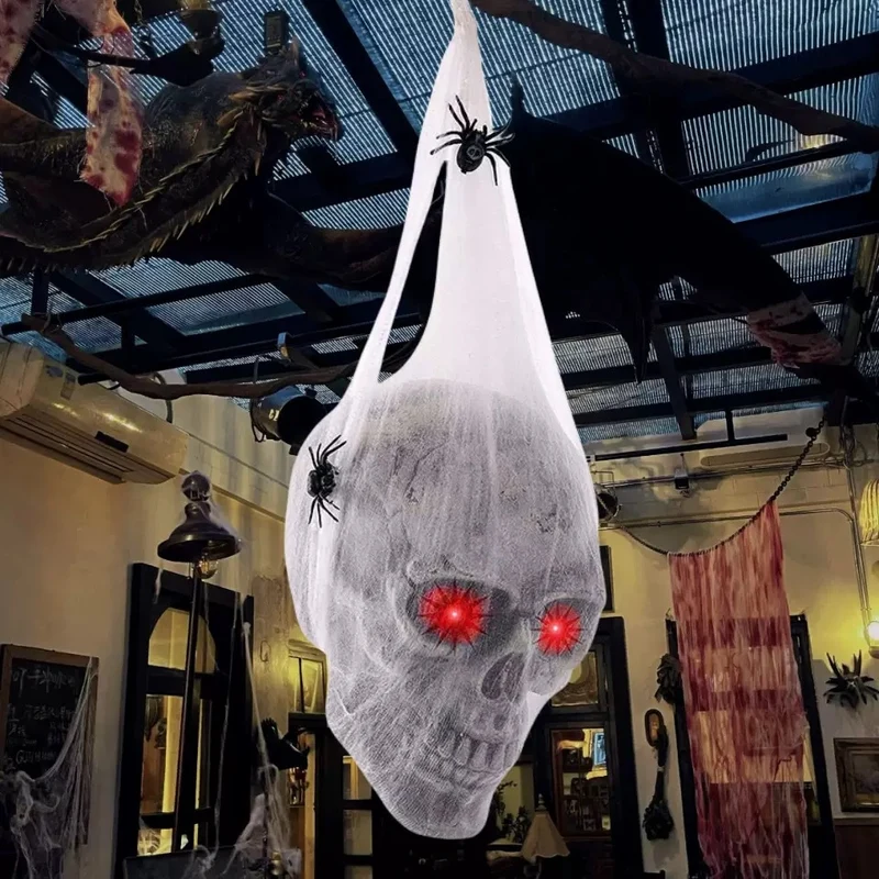 Hängende Gruselige Totenkopf-Dekoration
