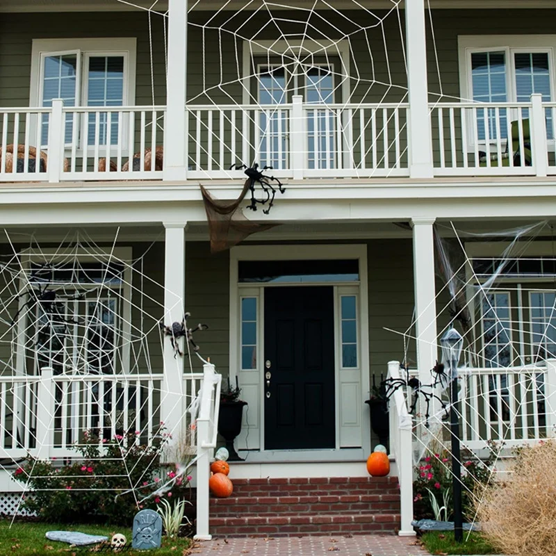 Gruselige Halloween-Deko-Spinnennetz