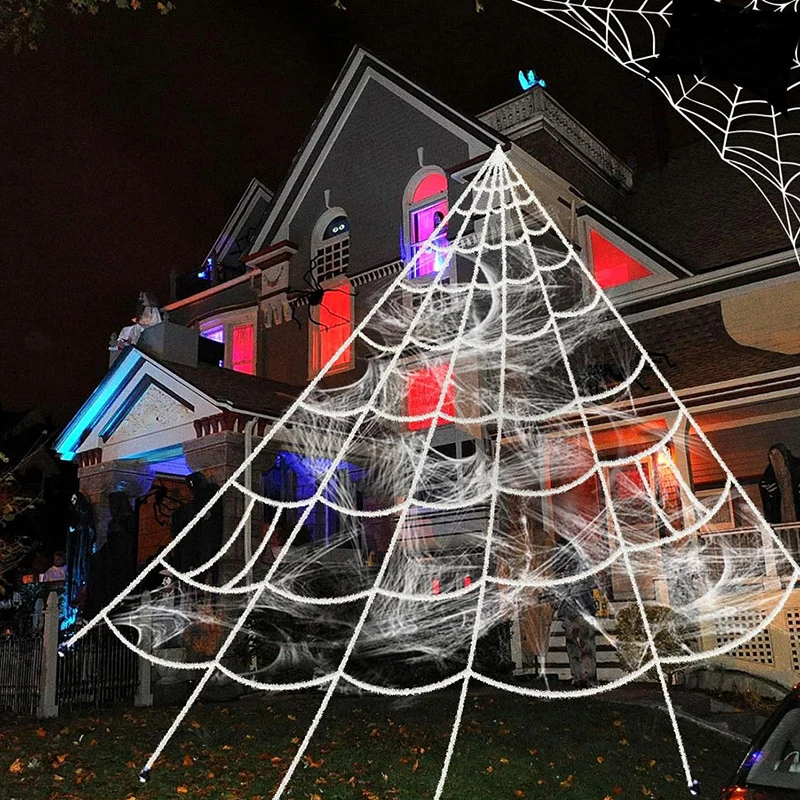 Gruselige Halloween-Deko-Spinnennetz
