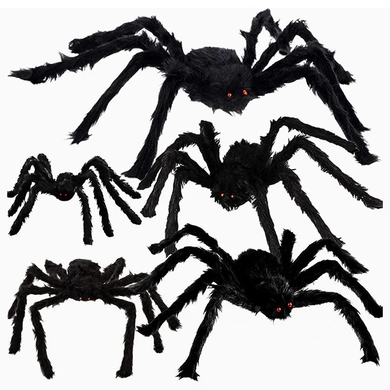 Dekorative und leuchtende Halloween-Spinne