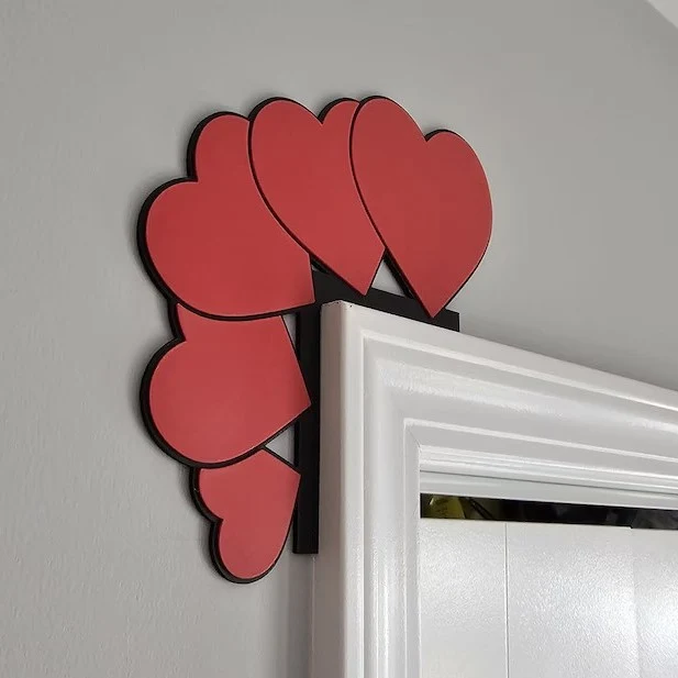 Herzförmige dekorative Wandkunst