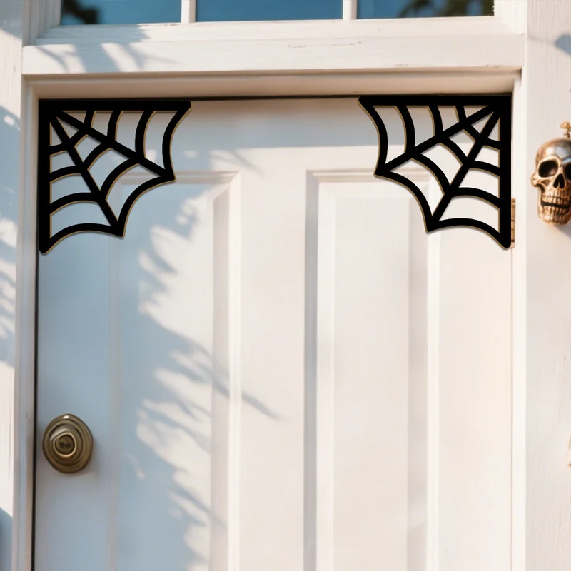 Halloween-Themed Spider Web Türdekoration
