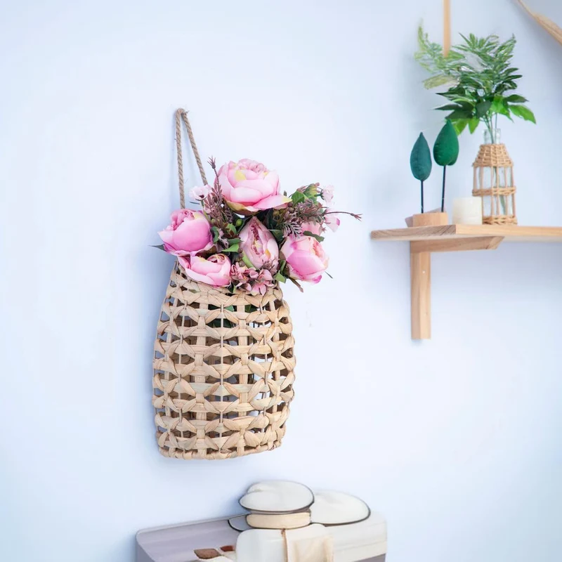 Dekorativer Gewobener Wandblumenhalter Karnz