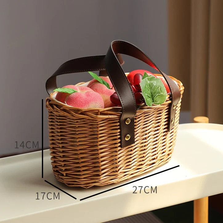 Stilvolle Gewebte Bucket Bag Karnz
