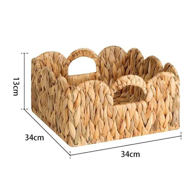Scalloped Woven Serving Tray Karnz