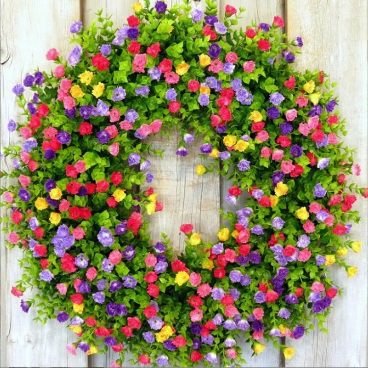 Floraler dekorativer Kranz