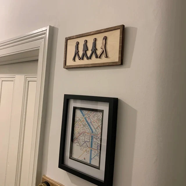 Künstlerische Holzwanddekoration