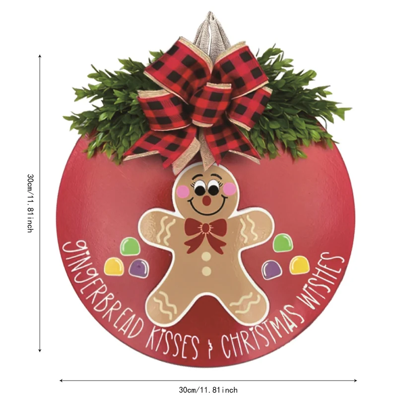 Festliche Lebkuchen-Themen Weihnachtskranz