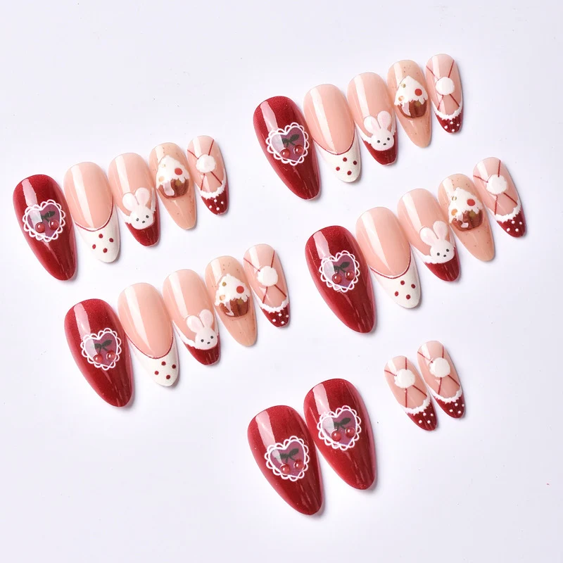 Verspielt Themen Nagelklebekunst Set