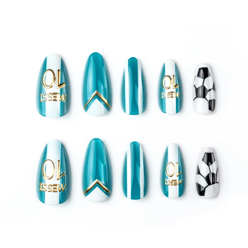 Sport-Themen Press-On Nail Art Set