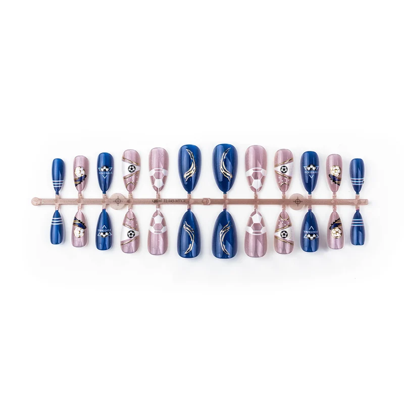 Sport-Themen Press-On Nail Art Set