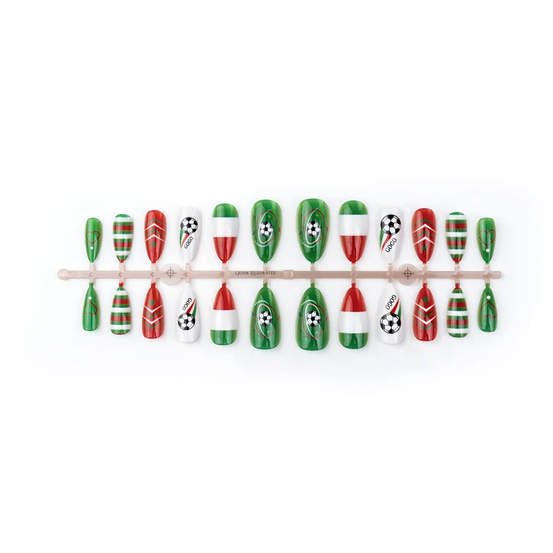 Sport-Themen Press-On Nail Art Set
