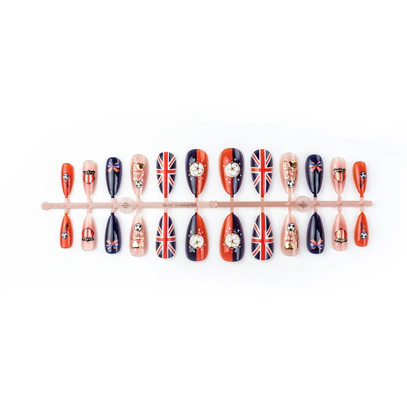 Sport-Themen Press-On Nail Art Set