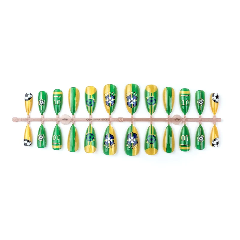 Sport-Themen Press-On Nail Art Set