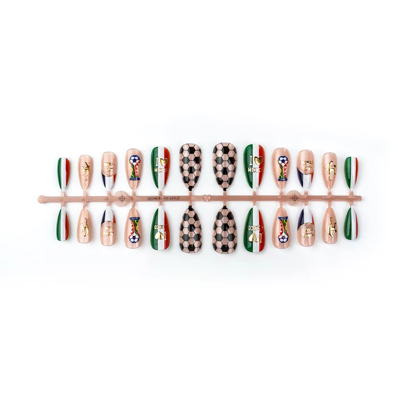 Sport-Themen Press-On Nail Art Set