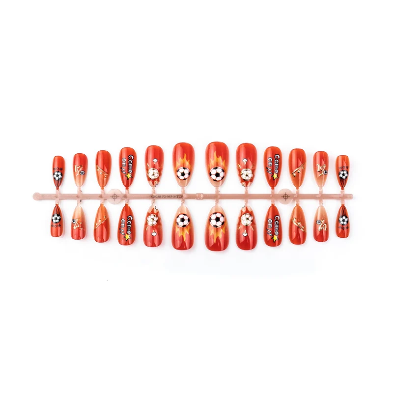 Sport-Themen Press-On Nail Art Set