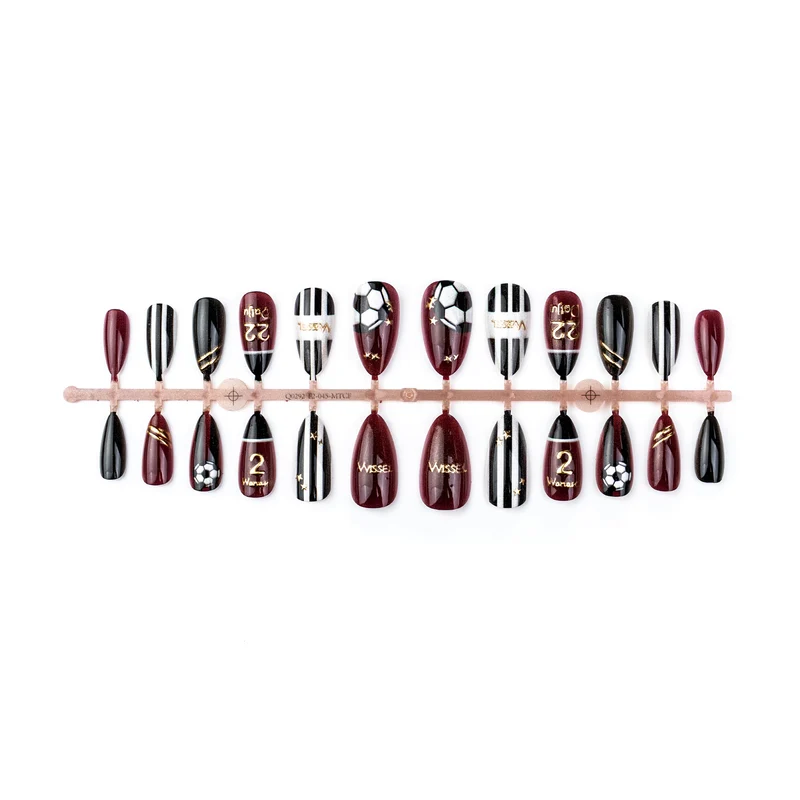 Sport-Themen Press-On Nail Art Set
