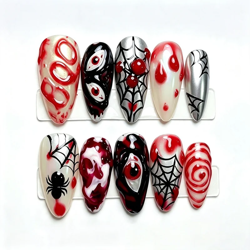 Spooky Gothic Themen Nagelkunst Set