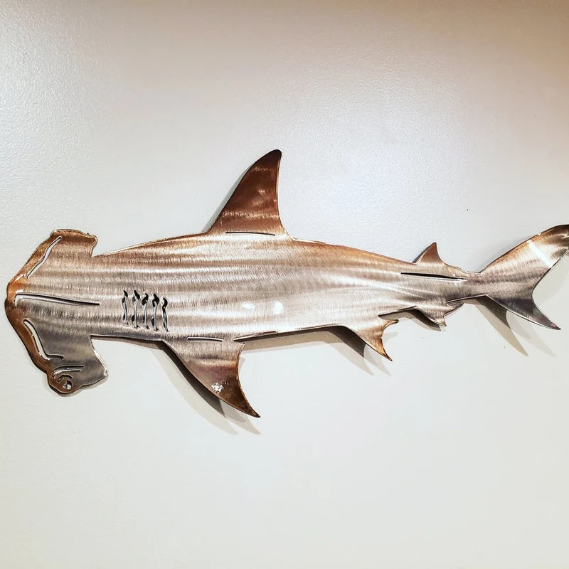 Metal Shark Wandkunst