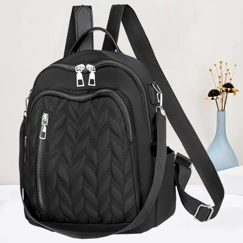Damen Stepp-Rucksack-Handtasche Karnz