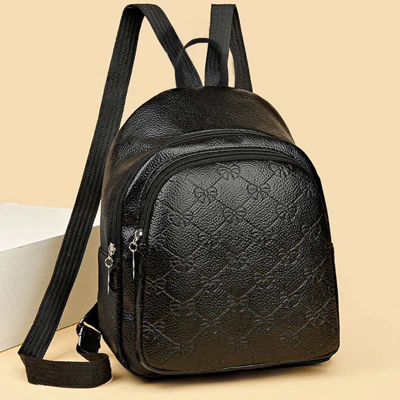 Damen Elegante Strukturierte Mini-Rucksack Karnz