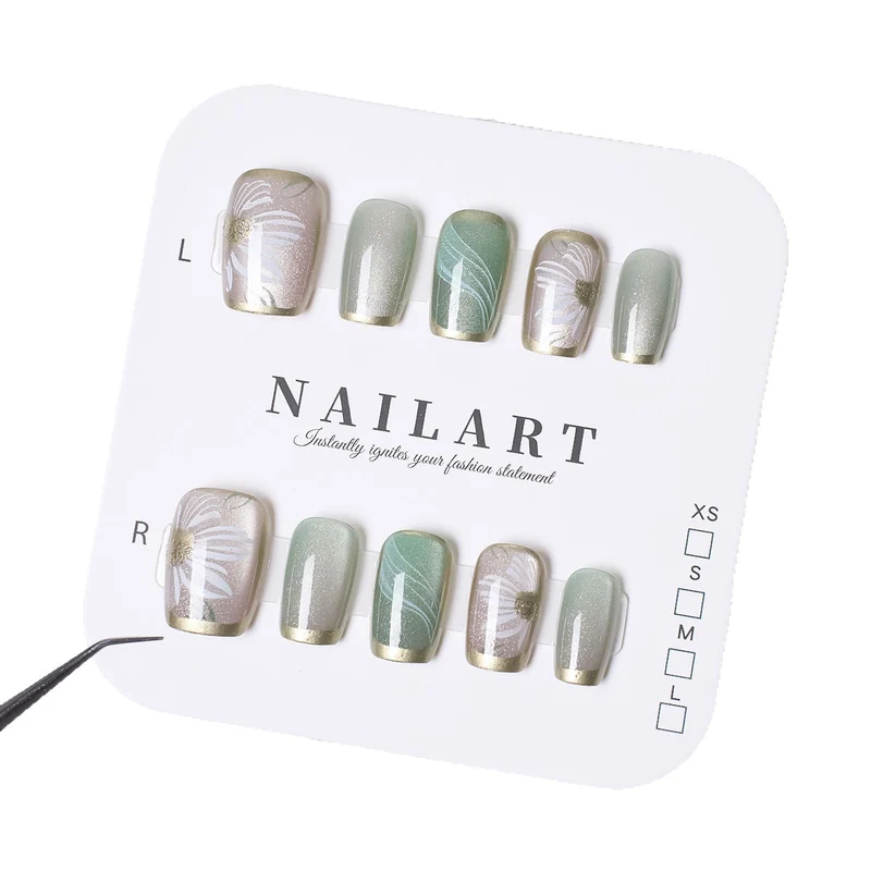 Stylisches Press-On-Nagelset