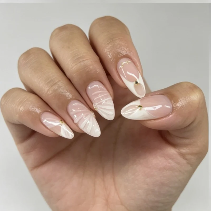 Stylishes Press-On Nagelkunst Set