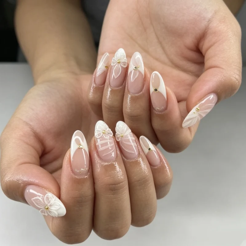 Stylishes Press-On Nagelkunst Set