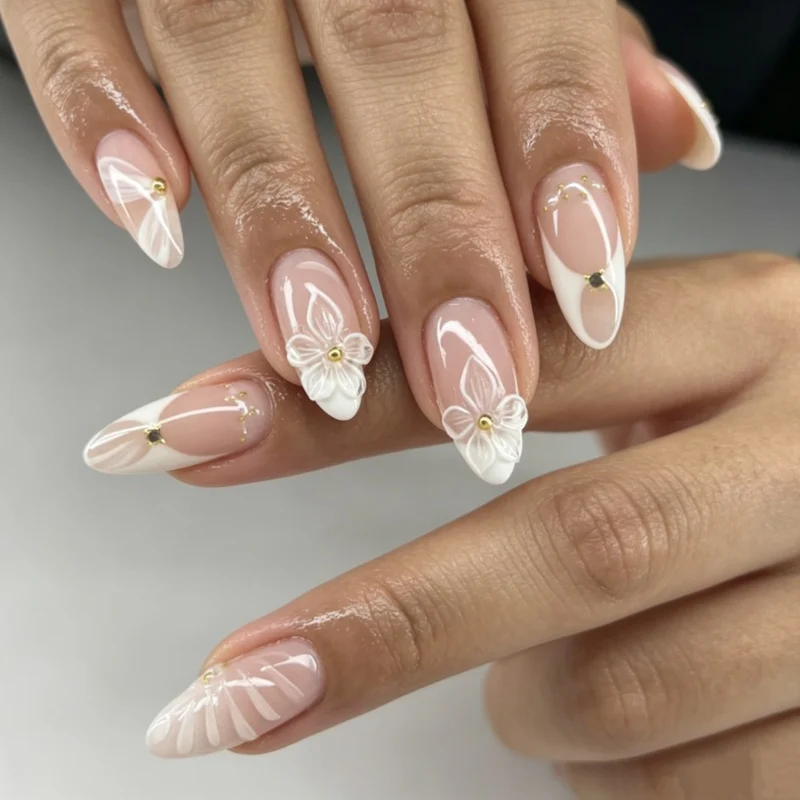 Stylishes Press-On Nagelkunst Set
