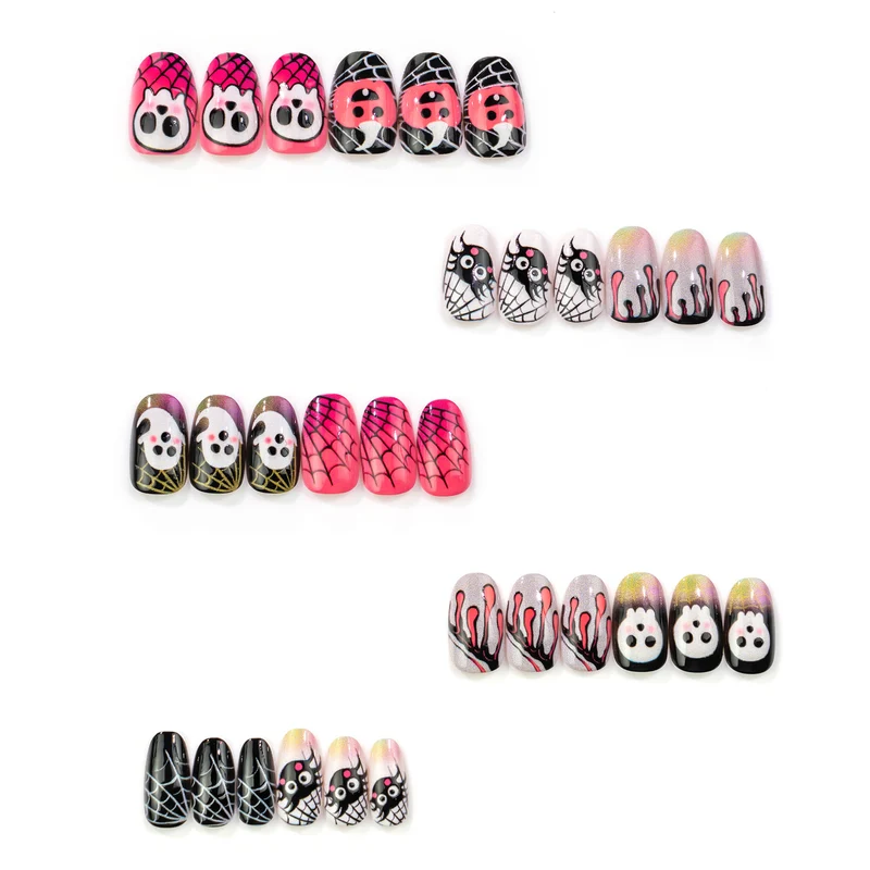 Halloween-Themen Kreatives Press-On Nagelkunstset