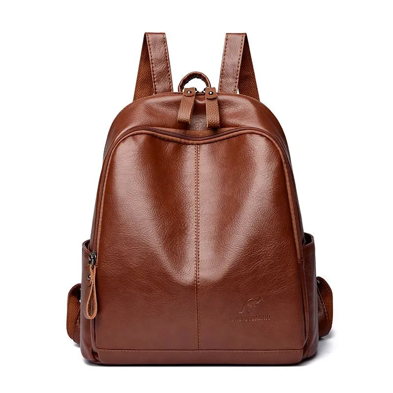 Damen Stilvolle Leder Rucksack Karnz