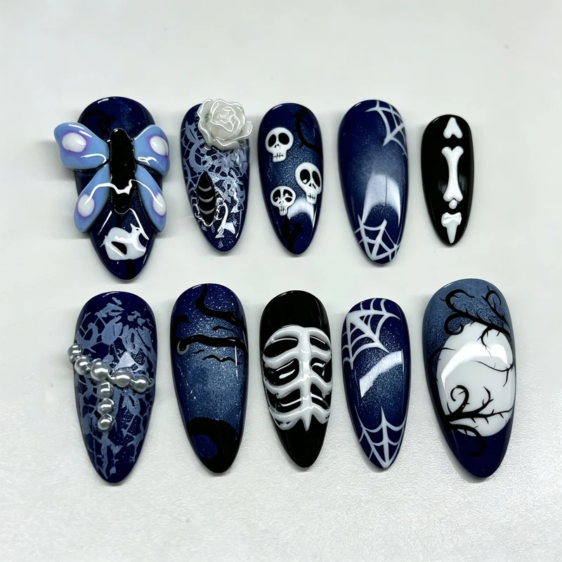 Halloween-inspirierte Nagelkunst-Set