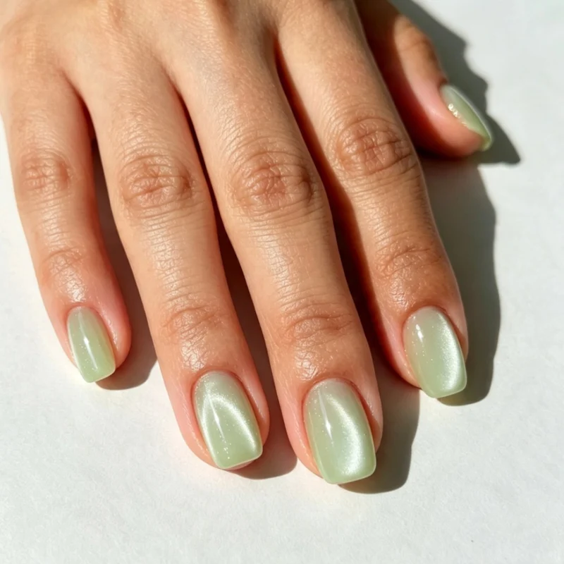 Glänzende natürliche Nagelveränderungen