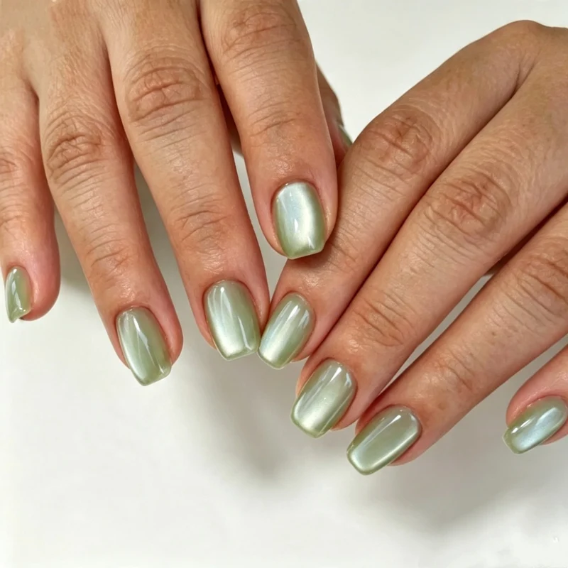 Glänzende natürliche Nagelveränderungen