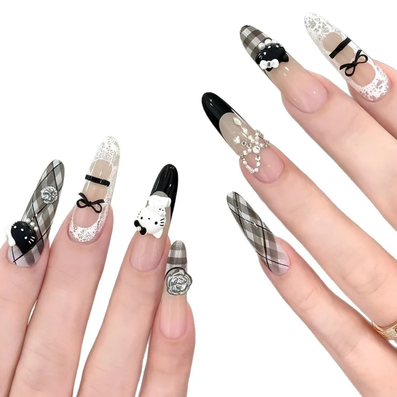 Press-On Leopardenmuster Nagelspitzen